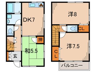 クレ－ル上末吉の物件間取画像